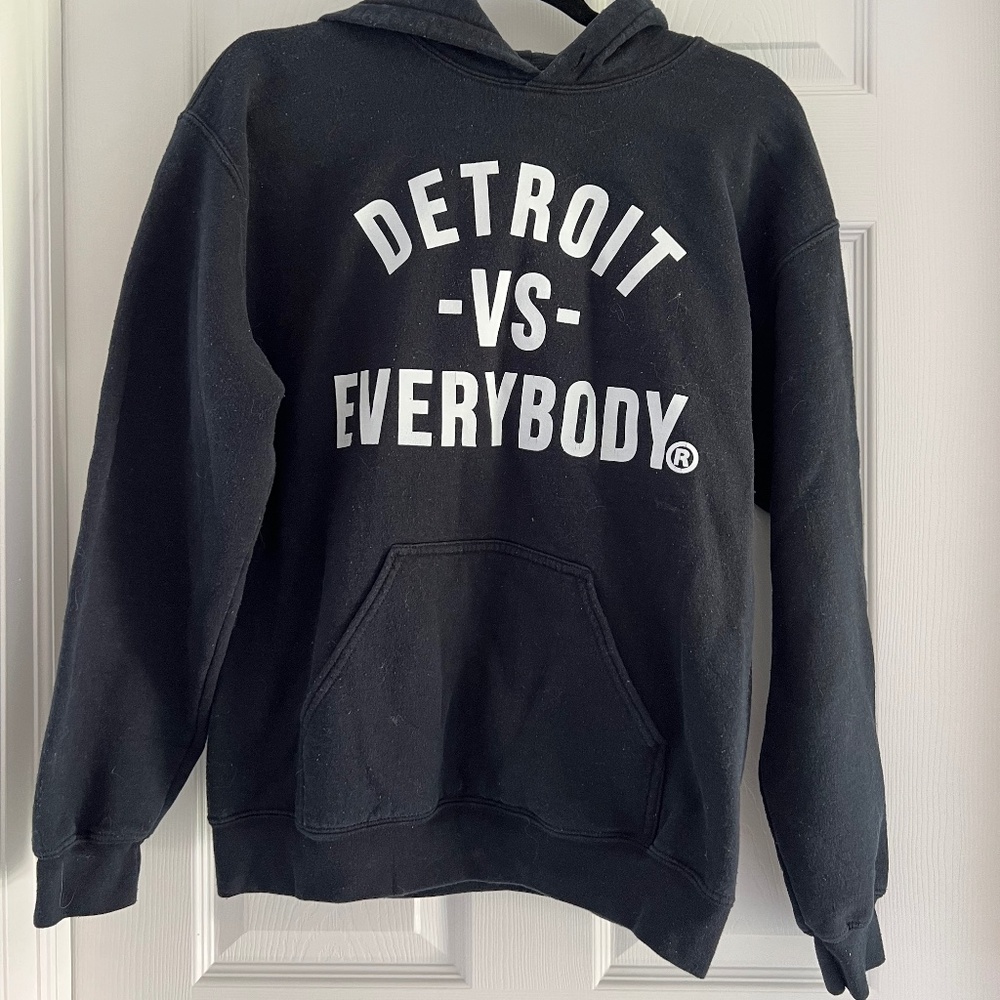 Detroit vs Everybody Hoodie Black size S